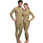 Momslab Termal Içlik Takım Kışlık Iç Giyim Alt - Üst +5-10 Derece Orijinal Ürün (Haki/XXL)