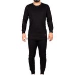 Momslab Unisex Siyah Alt Üst Takım Termal Içlik Bere Hediyeli