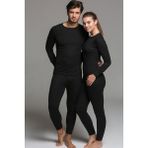 Momslab Yetişkin Termal Içlik Takım Kayak Doğa Sporları - Standart - Siyah