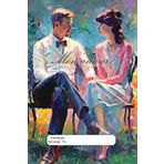 MON AMOUR (My Love) Impressionist Notebook Series #03: 150 Lined Blank White Pages Notebook for Lovers, 29 lines p.p with corner motif