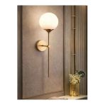 Mon Chevalon Luxury Mat Glop Camlı Pilli Aplik Duvar Aplik Eskitme Gold Gövde 1 ADET FİYATIDIR