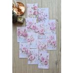 Mona Craftist 12 Adet Eskitme Vintage Pembe Gül Temalı Scrapbook Kağıt Seti Bullet Journal Dekupaj Kağıdı Nota