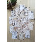 Mona Craftist 20 Adet Eskitme Vintage Gazete Temalı Scrapbook Kağıt Seti Bullet Journal Dekupaj Kağıdı