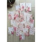 Mona Craftist 20 Adet Eskitme Vintage Gül Temalı Scrapbook Kağıt Seti Bullet Journal Dekupaj Kağıdı