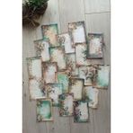 Mona Craftist 20 Adet Eskitme Vintage Yeşil Temalı Scrapbook Kağıt Seti Bullet Journal Dekupaj Kağıdı