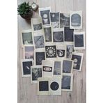 Mona Craftist 25 Adet Eskitme Vintage Kitap Sayfası Uzay Temalı Scrapbook Kağıt Seti Bullet Journal Dekupaj Kağıdı