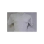 Mona Group Kısa Kol V Yaka Düz Günlük Stil 100% Pamuk Giyim T-Shirt Beyaz - Beyaz - Nrhytutxshzrtb-Bey-Yet