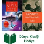 Mona Kitap Resimli Rüya Yorumları Sözlüğü (Ciltli) + Geometri + Dünya Klasiği Hediye - Hayır