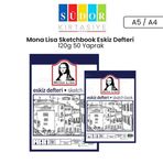 Mona Lisa Sketchbook 120 gr 50 Yaprak Eskiz Defteri