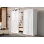 Mona White 5 Kapılı Gardırop - Beyaz