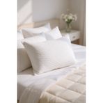 Mona Yatak Doğal Kapok Kumaşlı Yastık 50X70 cm – Terletmeyen, Boncuk Silikon Dolgu, Fermuarlı - 50 x 70 cm - Beyaz