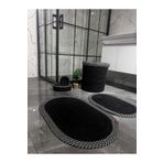 MONALİKA Jüt Hasır Banyo seti 5Lİ ,çamaşır sepeti ,Banyo paspası,makyaj sepeti,Kirli sepeti,dekor fullbanyo