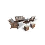 MONALİN HOME GARDEN Monalin Mobilya I Elite 7 Kişilik Oturma Takımı (KAHVERENGİ) I Rattan Bahçe Mobilyası