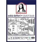 Monalisa Eskiz Defteri A-4 Dokulu Kağıt Kara Kalem Çalışma Defteri 50 Yaprak 120 Gr 21x29,7 Cm 1 Paket Südor