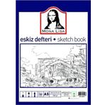 Monalisa Eskiz Defteri A-5 Dokulu Kağıt Kara Kalem Çalışma Defteri 50 Yaprak 120 gr 14,8x21 cm 1 Adet Südor
