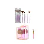 monalisatoka Kadın Profesional 5lİ Fırça Set 4lü Armut Sünger Silikon Maske Sürme Spatulası