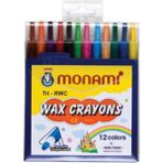 Monami Crayon Mum Boya 12 Renk - Çok Renkli
