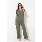 Monamise 18488 Haki Kadın Pijama Takımı
