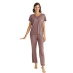 Monamise 18512 Kahve Kadın Pijama Takımı