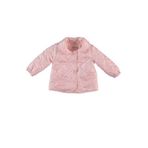Monaroza Kiz Bebek Yaka Detayli Pembe Bebek Mont 22-545