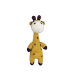 MONARTY Amigurumi Örgü Oyuncak İnek, El Yapımı%100 Pamuk, Sarı, Kahverengi, 15 cm Yükseklik, Tüm Yaşlar İçin Güvenli