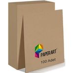 Monarty Kraft Kağıt, Paperart Kraft A4 Boyut, 90gr, 100 Yaprak, Renkli Fotokopi Uyumlu, El işi kağıdı, Saman Kağıdı