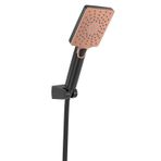Monavit MVT3465 Mega Brown Black Mafsallı Askılı El Duş Takımı