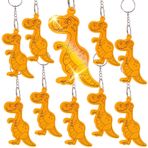 MONCAP 10 adet dinozor anahtarlık, koruyucu melek, kolye ucu, reflektör, dinozor anahtarlık, akrilik, koruyucu melek, şans getirir, okula başlama hediyesi, erkek ve kız çocukları için sırt çantası