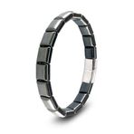 Moncuk Design Kare Hematit Doğaltaşlı Çelik Halat Ve Klips Bileklik 33512B4D1