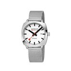 Mondaine Grand Cushion Msl.3961b.sm Metalik Gri Çelik Erkek Kol Saati - Gümüş