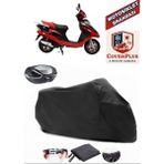 Mondial 100 Urt Branda Siyah Arka Çanta Uyumlu(Topcase) Motosiket Brandası Motor Örtüsü Çadır Su Geçirmez Motosiklet Kılıfı Motor Brandası,lastikli,taşıma Torbalı