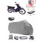 Mondial 110 Ft Branda Gri Arka Çanta Uyumlu(Topcase) Motosiket Brandası Motor Örtüsü Çadır Su Geçirmez Motosiklet Kılıfı Motor Brandası,lastikli,taşıma Torbalı