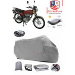 Mondial 125 Agk Branda Gri Arka Çanta Uyumlu(Topcase) Motosiket Brandası Motor Örtüsü Çadır Su Geçirmez Motosiklet Kılıfı Motor Brandası,lastikli,taşıma Torbalı