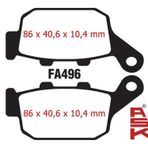 Mondial Arka Fren Disk Balatası (Cbs) Fa496 Ask 125 Drift L-Vultre 125 İ Kd 125 F