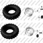 Mondial Atv Ön Jant Siyah Fjx 150 Off Road 19-7-8 Orj *