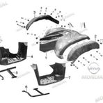 MONDİAL ATV TERRATRACK 200 ARKA ÇAMURLUK KIRMIZI