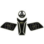 Mondial Drift L Tank Pad Set Siyah-Neon Sarı tasarım