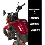 Mondial Drift L Turbo Yazı Motosiklet Kask Sticker Venom - 1 - GTR