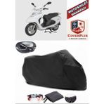 Mondial Speedy 110 Branda Siyah Arka Çanta Uyumlu(Topcase) Motosiket Brandası Motor Örtüsü Çadır Su Geçirmez Motosiklet Kılıfı Motor Brandası,lastikli,taşıma Torbalı