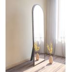 Mone Ayaklı Oval Boy Aynası, Siyah, 160X50