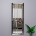 Mone Ayna 40x105 Dekoratif Gümüş Salon Ofis Boy Aynası
