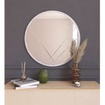 Mone Ayna Dekoratif Modern Desen Yuvarlak Ayna