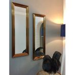 Mone Ayna İkili Dekoratif Bronz Çerçeveli Salon Ofis Aynası