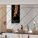 Mone Saga Dekoratif Baklava Desenli Salon Aynası, Sga01