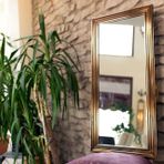 Mone Salon Ofis Boy Aynası, Bronz Çerçeve, 40X105
