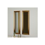 MONEayna 2'li Gold Çerçeveli Ayna 30x90 Cm Pg003
