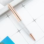 Monemel Kristal Tasli Rose Gold Tükenmez Kalem