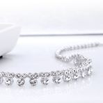Monemel Swarovski Taşlı Su Yolu Kolye (Altın Kaplama)