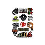 monero Dağ Bisikleti A4 Sticker Seti 12 Parça BIKE02