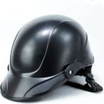 Monero Jokey Kask Siyah Motosiklet & Bisiklet Kaskı Yazlık Yarim Kask